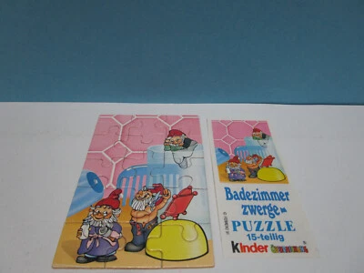 Puzzle Die Badezimmerzwerge 1991 OR + Bpz  100% Original - Bild 1 von 2