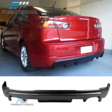 Fits 08-15 Mitsubishi Lancer PP B Style Rear Bumper Lip Diffuser Spoiler Bodykit