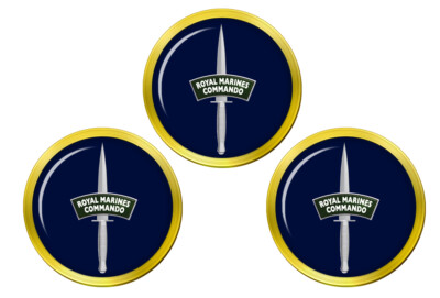 Royal Marines Dagger Golf Ballmarker Gold Set 3 Mit Velveteen Beutel