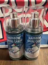 NEW BATH  BODY WORKS RAINBOW SWIRL CANDY FINE FRAGRANCE MIST DUO - TWO 2.5 OZ