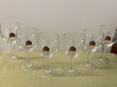 LEFFE (BELGIUM) ABBEY BEER GLASSES  ---  BOXED SET OF 6