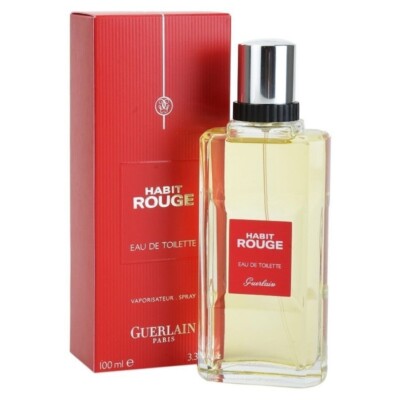 Habit Rouge GUERLAIN EDT Men 3.3 oz | eBay