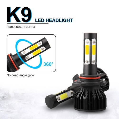 2X Combo LED Headlight 9012 6000K White Hi/Lo Bulb for GMC Sierra 1500 2014-2015 - Picture 5 of 10