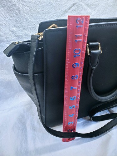 Michael Kors Black Selma Large Leather Tote Bag Shoulder Strap Dust Cover Tags - Picture 10 of 13