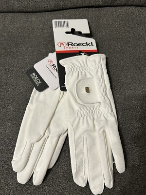Roeckl Reithandschuh Roeck Grip Reitsport Oder Tanzgarde Weiß Größe 8 neu