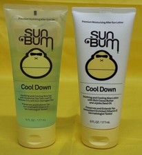 Lot of 2 New Sun Bum Premium Moisturizing After Sun Cool Down  1 Gel, 1 Lotion 