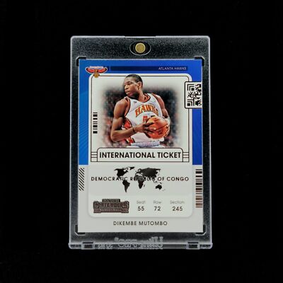 Dikembe Mutombo     - 2021-22 NBA Contenders International Ticket Hawks #28