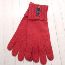 Polo Ralph Lauren Bear Touch Panel Compatible Gloves Red Polo Bear Limited Editi