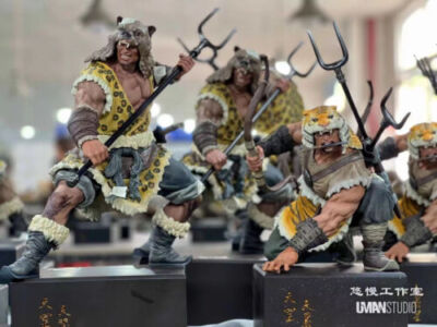 UMAN Studio The Water Margin Statue XieZhen Resin Model In Stock 1/6 XieBao Hot
