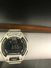 Casio WS220-7C Tough Solar Digital Watch White Band with Black Face Preowned