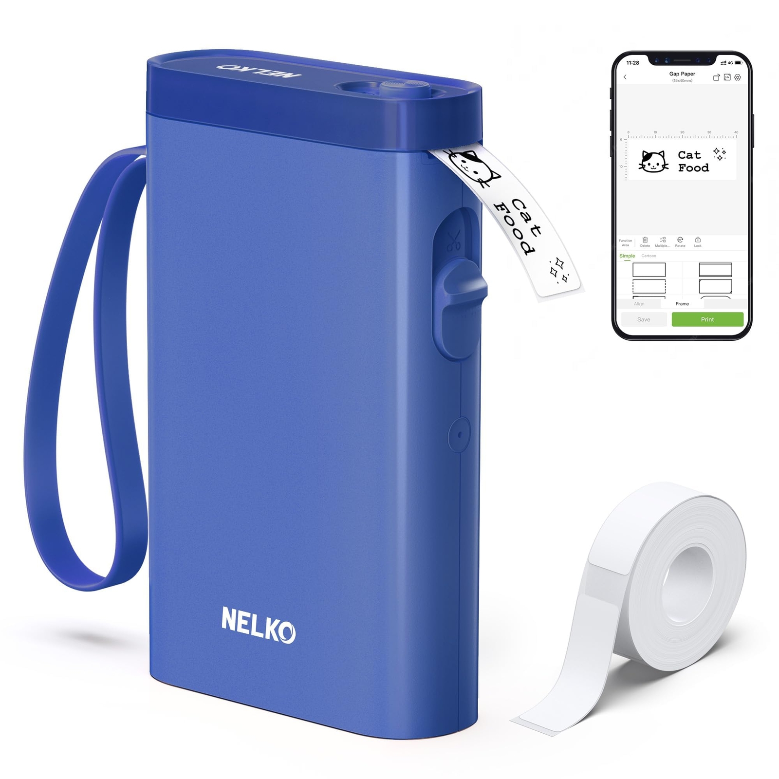 Bluetooth Label Maker P21 Wireless Mini Printer with Tape for Easy Labeling-image