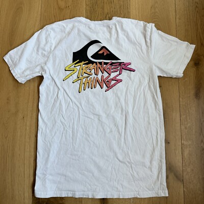 QUICKSILVER X Stranger Things SHORT SLEEVE WHITE T-Shirt MEN'S