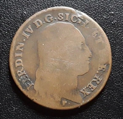 ITALIE - ROYAUME DE NAPLES 8 Tornesi Ferdinand IV 1797 en cuivre - Photo 1/2