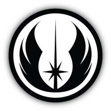 Star Wars Cartoon Jedi Order Sticker Bumper Decal - "SIZES"