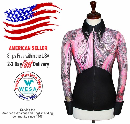 Toby's Western Showmanship Horsemanship Pleasure Show Jacket Shirt Rodeo Queen - 第 1/4 張圖片