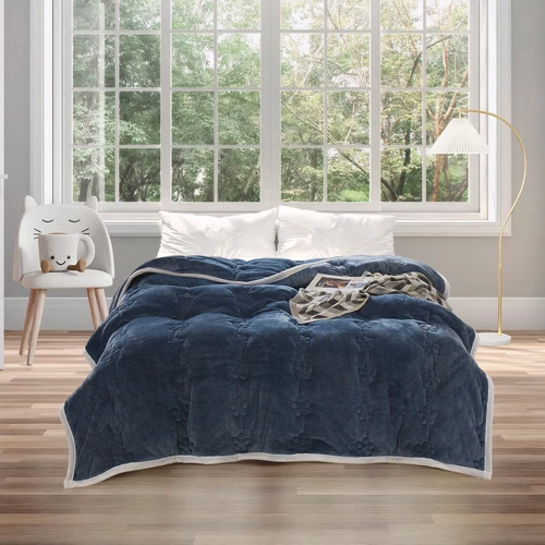 Flannel Blanket Winter Warm Reversible Twin Queen Size Plush Sofa Bed Blankets - Picture 33 of 55