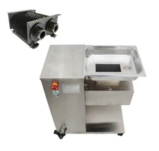110V QE 12mm QE Meat Cutter Meat Slicer Stailess Steel Cutting Machine 500kg/h