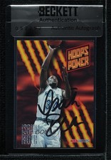 BAS 1994-95 NBA Hoops Power Isaiah Rider #PR-32 Seal of Authenticity Auto 3c7