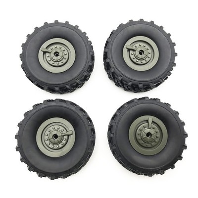 4 Stück Original Gummirad Reifen Ersatz für WPL B-36 B36 RC Auto Ural LKW
