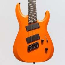 Guitarra Eléctrica Jackson Pro Plus Dinky DK Moderna HT7 MS 7 Cuerdas - Naranja Satinado