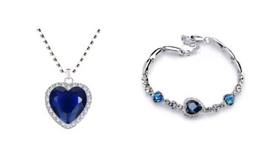 Collar y Pulsera Corazón de Mar 
