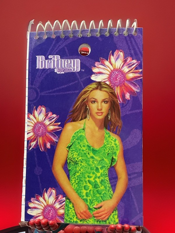Y2K 2001 Britney Spears Rare Vintage 3"x5" Memo Pad/Notepad Pyramid, Inc. BIN