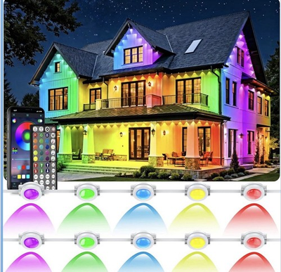 #ad #ad 500 FT Permanent Outdoor Lights Waterproof with Smart App Control Remote DIY $71.99