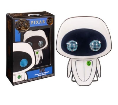Pop Pin Pixar Large Enamel Pin Wall-E Eve Badge #02 Pop! Pin New
