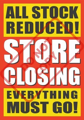 MULTIPACK 3x 5x 10x - STORE CLOSING DOWN SALE POSTERS - PP3 - A1 594x841MM