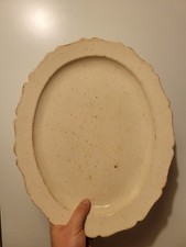 Antique Grand Dish Faience Pont Aux Choux? XVIIIE 2
