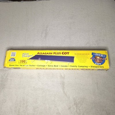 BYER Of Maine Allagash Plus Cot (76  L x 30  W x 8  H) Blue Used Excellent 