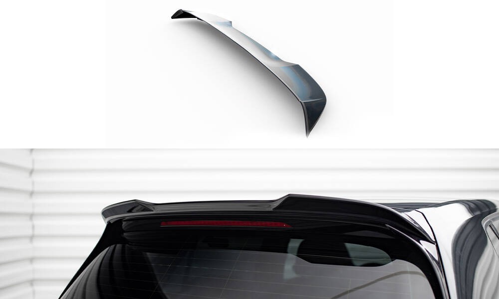 Spoiler Cap 3D Maxton pour Volkswagen Golf 7 GTI et R Line en finition noir brillant