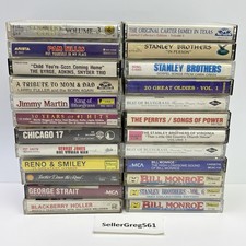 Lot Of 24 Cassette Tapes Bluegrass, Country, Various Genres