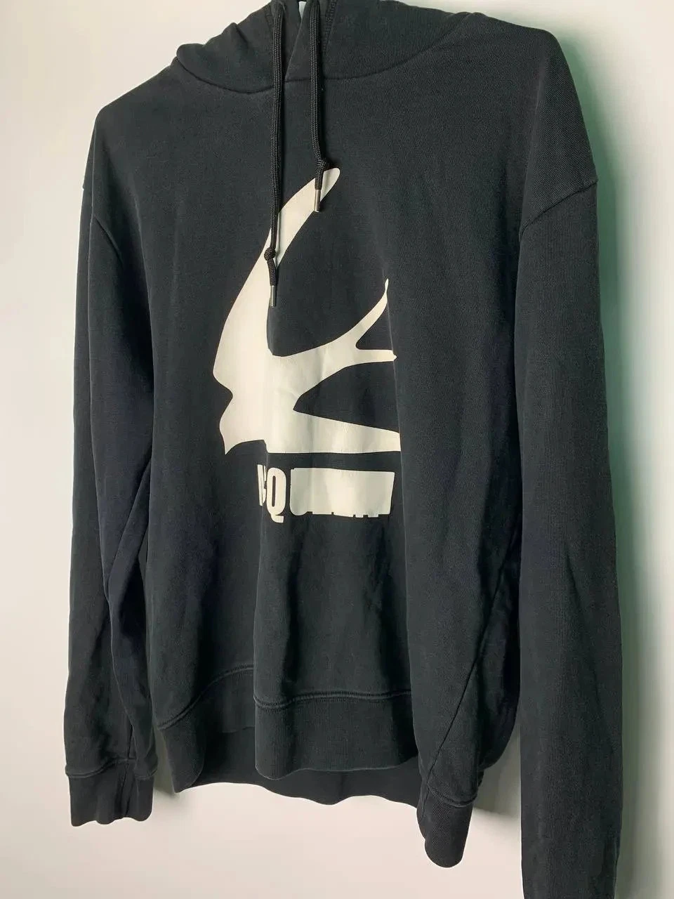 Felpa con cappuccio Mcq Alexander Mcqueen stampa rondine taglia M