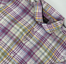 Robert Talbott Mens Tailored Multicolor Plaid...