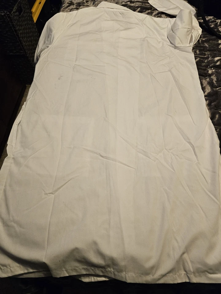 Abrigo chaqueta de enfermera de médico de laboratorio uniforme de hospital talla S. Foto 3 de 4