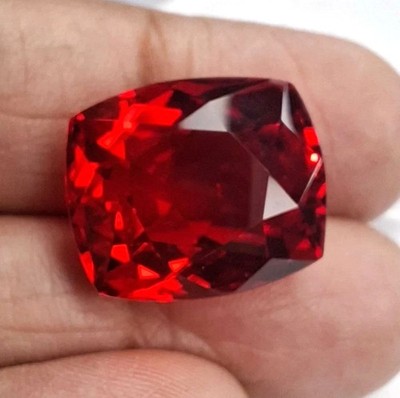Red Topaz Natural Cushion Cut 56  Carat Loose EGL Certified Gemstone