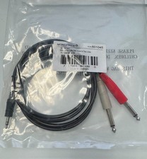 Monoprice 601045 1/8 Inch TRS Male to Dual 1/4 Inch TS Male Cable - 5 Feet-