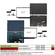 For Lenovo Ideapad 5 15ALC05 15ARE05 15ITL05 LCD Back Cover/Bezel/Hinge 15.6''