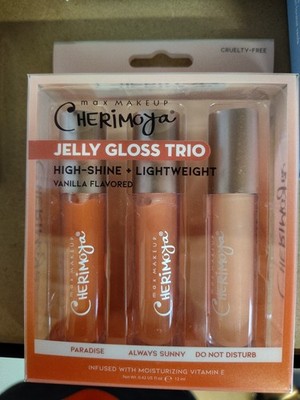 3pcs Max Makeup Cherimoya Jelly Gloss Trio(Paradise+Always Sunny+Do Not Disturb)