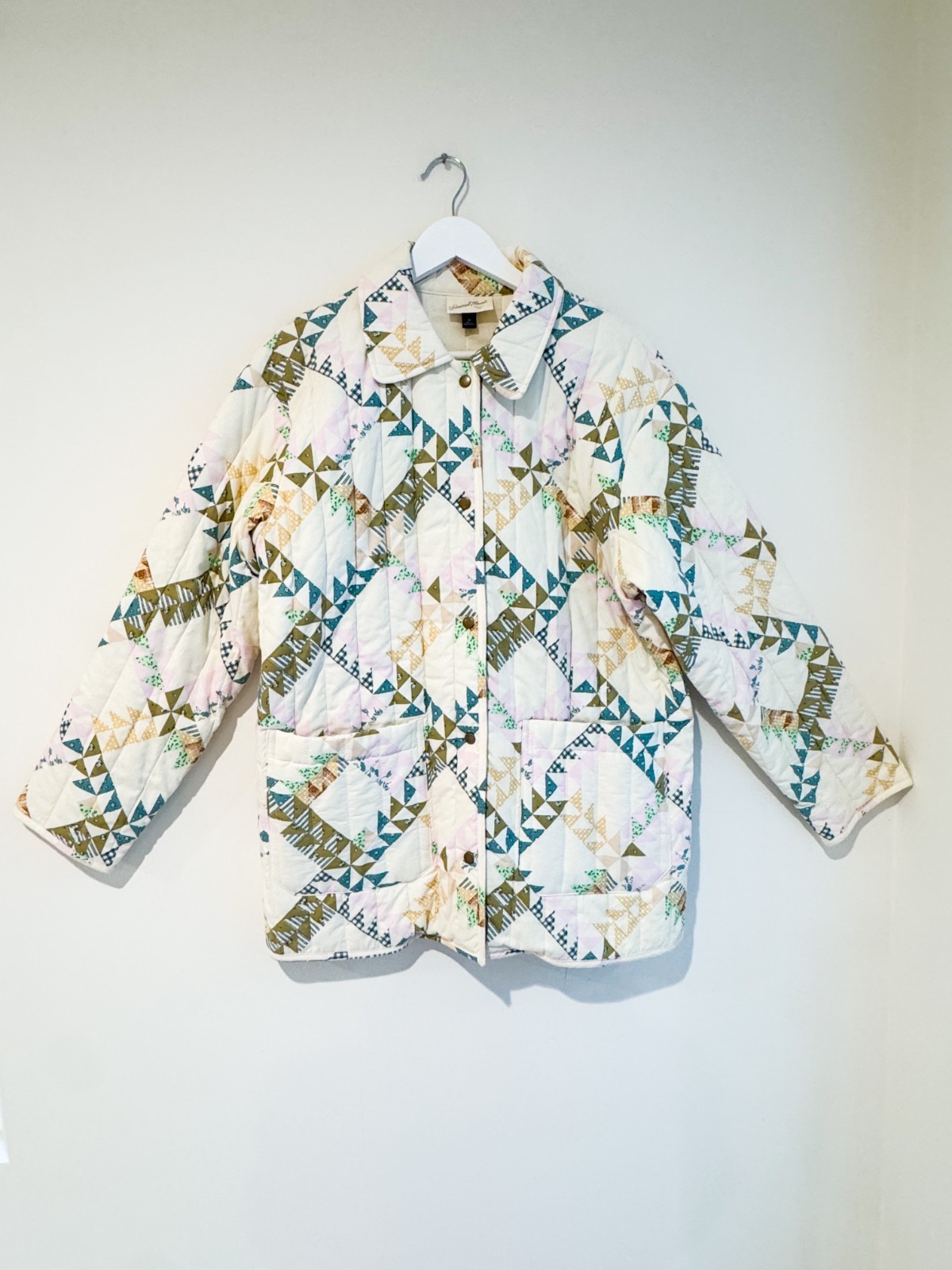 Universal Thread Quilted Patchwork Jacket, Size M - image 1