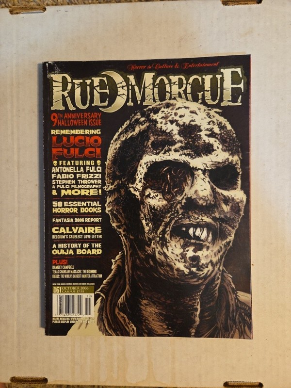 Rue Morgue Magazine Issue #61 October 2006 