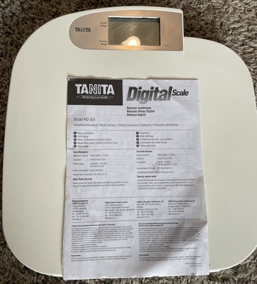 Tanita HD-351 Digital Weight Scale W/ Manual 440 lbs Capacity 
