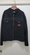 RARE! Men's Harley-Davidson Motorcycle "Black Denim" Jacket, 3XL (Unisex?)