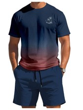 Men's Short Sets 2 Piece Outfits Summer Cruise Vacation Beach Hawaiian Tropic...