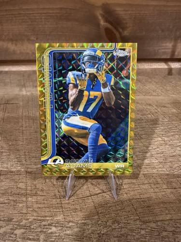 2025 Topps Chrome Football Davante Adams Gold Geometric /50 Rams! 🔥