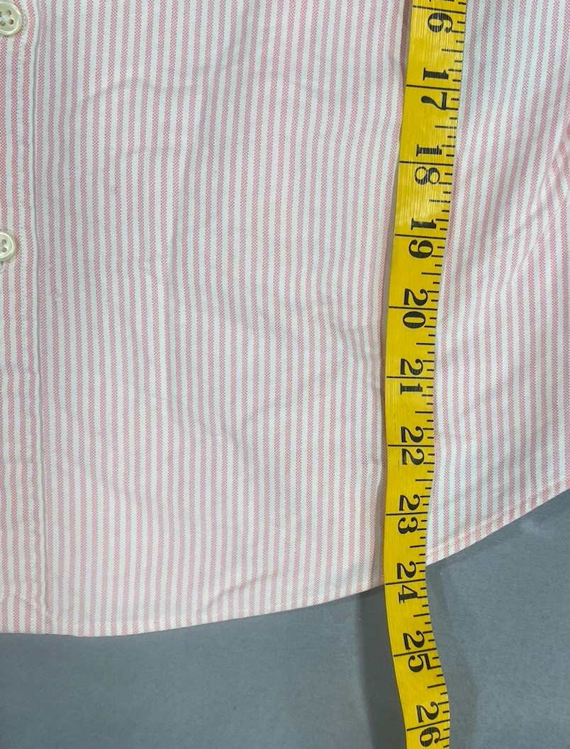 Ralph Lauren Womens Shirt 6 Pink Pinstripe Oxford Slim Fit Preppy Old Money City thumbnail 6