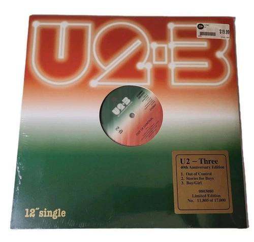 U2-3 40th Anniversary 12” Single LP Limited Edition #11805/17000 Sealed New