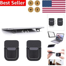 2PCS Computer Keyboard Stand, Mini Portable Laptop Riser, Ergonomic Black Design