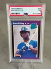 1989 Donruss Rated Rookie Ken Griffey Jr #33 Near Mint PSA 7
